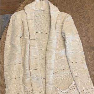 Creme knit cardigan